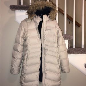 Marmot goose down long jacket (medium)